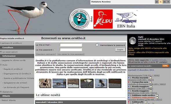 Atlante dei nidificanti e degli uccelli d’Italia in inverno 2009-2015